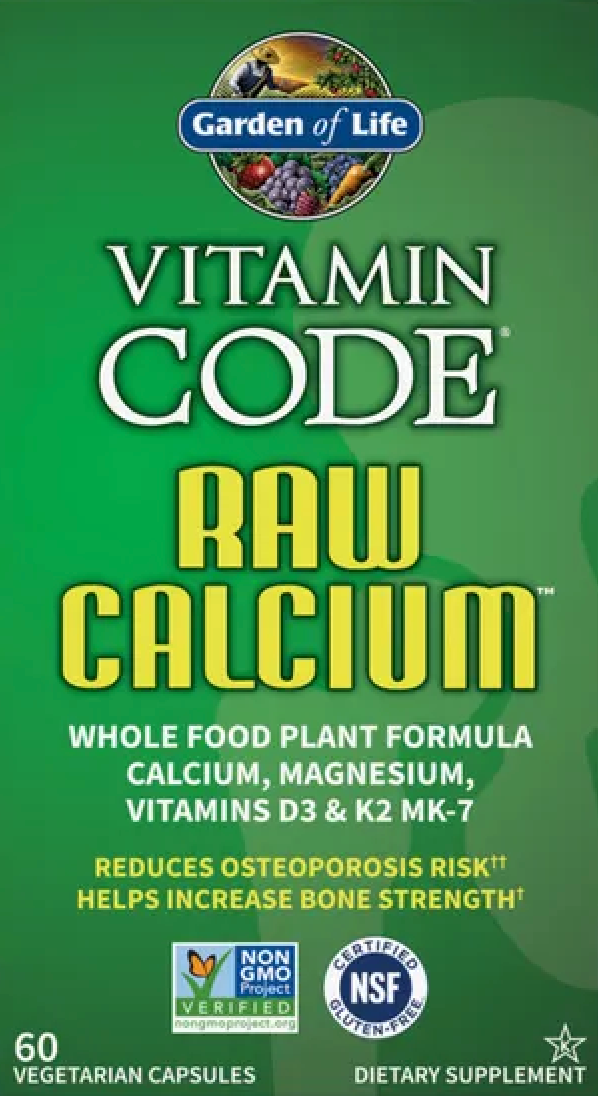 Garden of Life Raw Calcium with Magnesium, Vitamin C and Vitamin D (60 Day Supply)