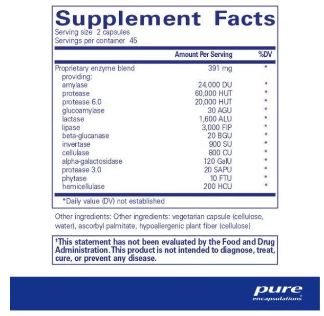 Pure Encapsulations Digestive Enzymes