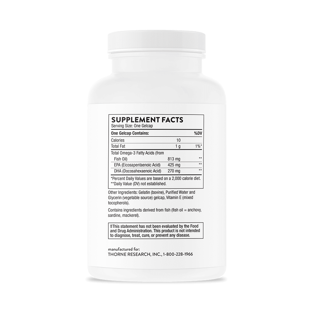 Thorne Super Fish Oil  (45 Day Supply)