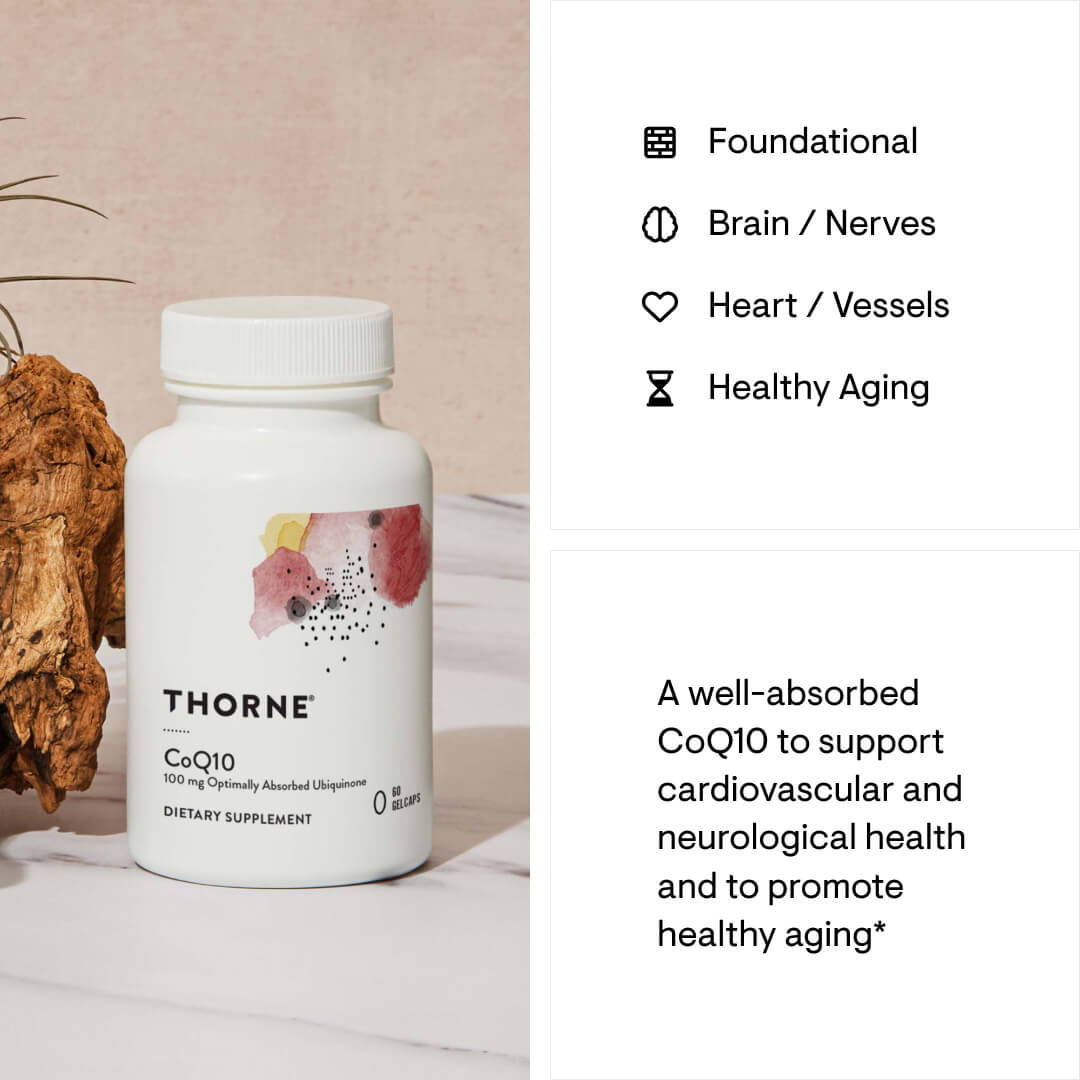 Thorne CoQ10 Mitochondria Energy Production (60 Day Supply)