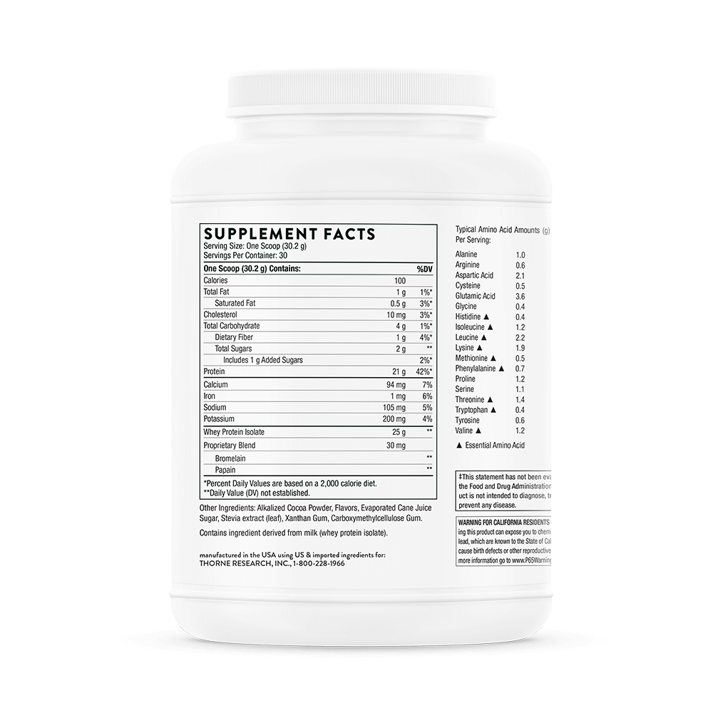 Thorne Whey Protein- The building blocks of life (30 Day Supply)